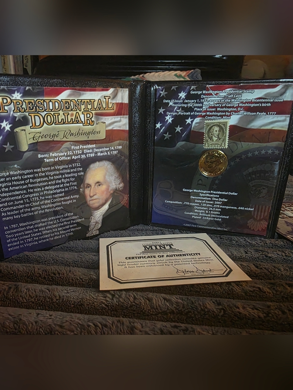 Presidential Dollar Coin in Gold